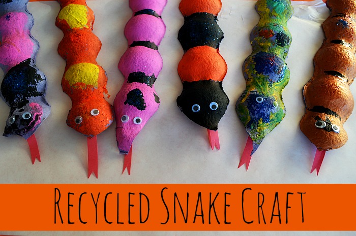 Recycled Crafts for Kids : Snake Craft