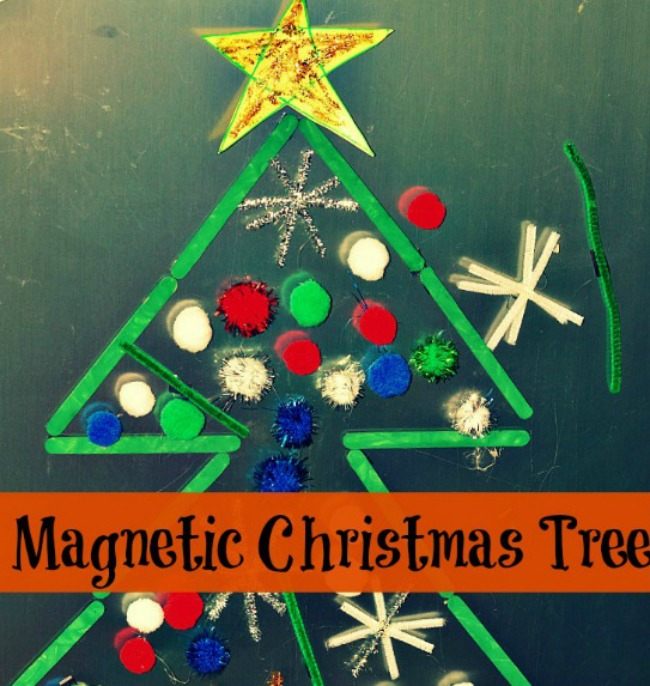 Christmas activities for kids: Magnetic Christmas tree