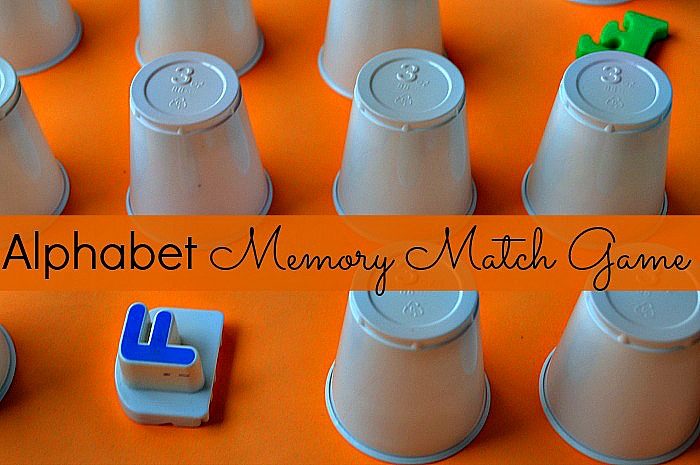 Alphabet Activities for Kids: Memory match