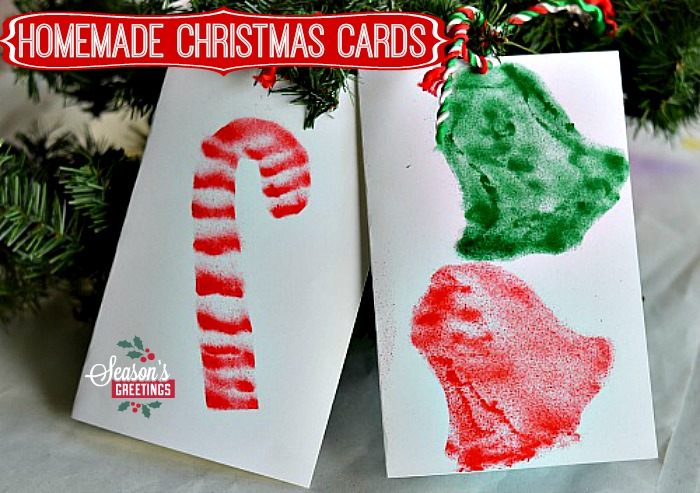 Christmas crafts for kids: Homemade Christmas Cards and Gifts with an Airbrush Art Kit