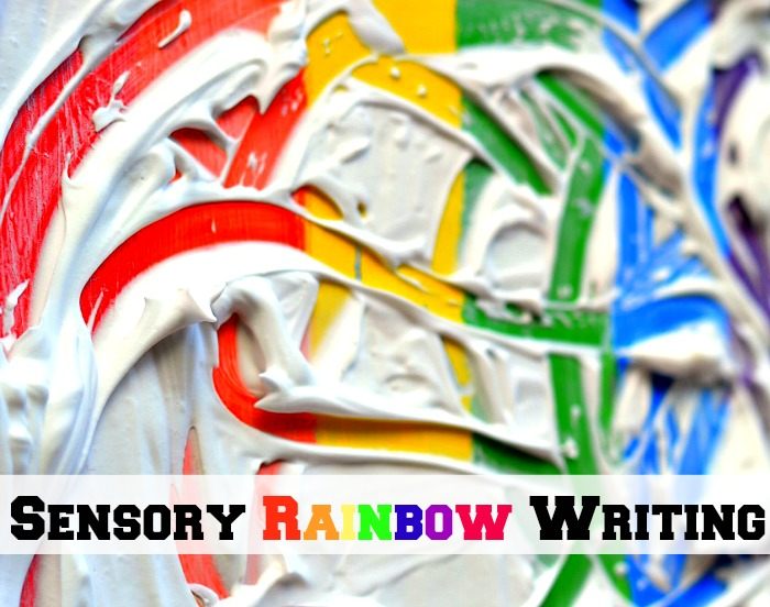 Sensory Activities for Kids : Rainbow Writing