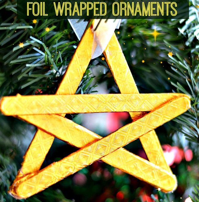 Homemade Ornaments : Wrap and glue ornaments