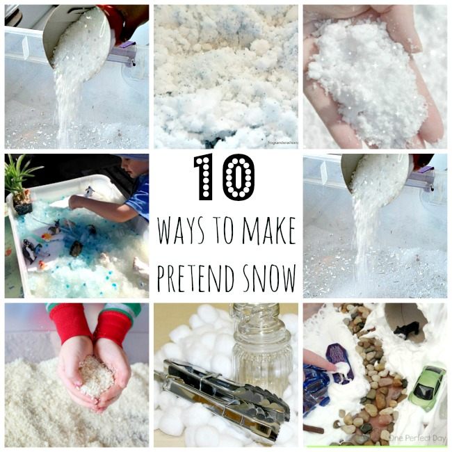 Winter Activities for Kids: Homemade Pretend Snow Play Ideas