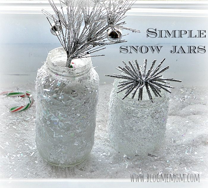 Winter Crafts for Kids : Snow Jars