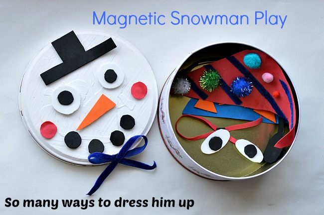 Snowman Crafts for Kids : Magnetic Snowman