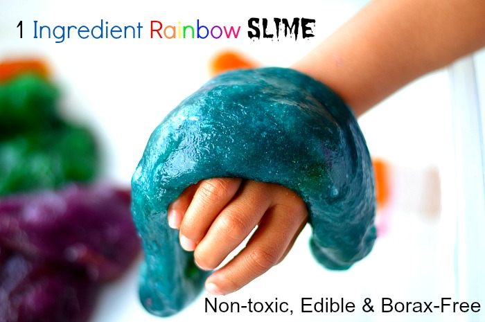 Sensory Activities for Kids : 1 ingredient edible slime recipe