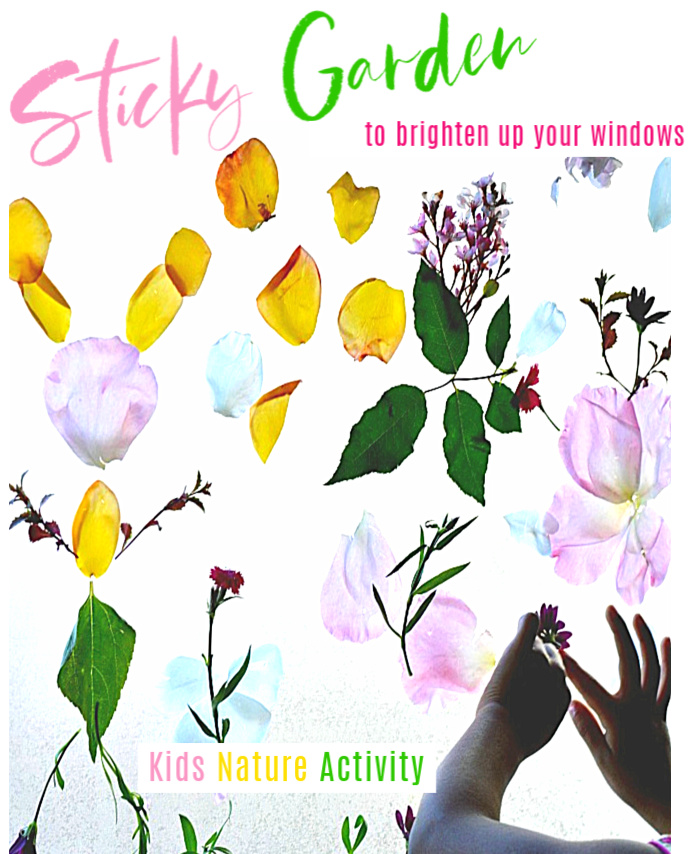Spring Activities for Kids : Sticky Garden