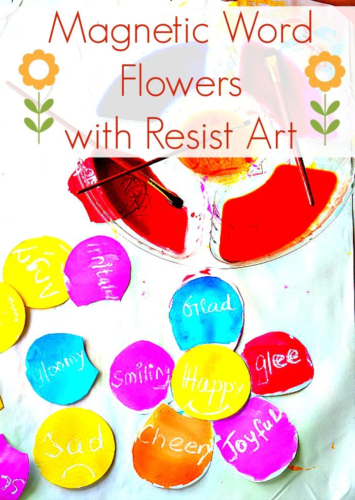 Spring Crafts for kids : Word Flowers