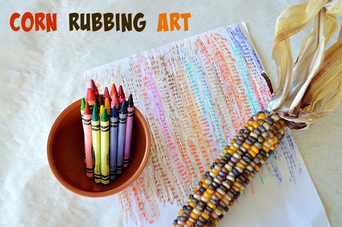 Thanksgiving Art : Corn Rubbing Art Project