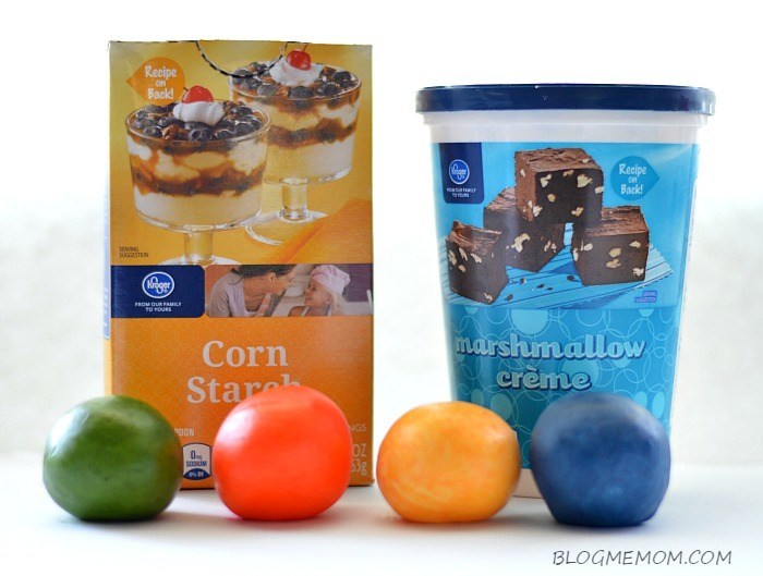 Edible Playdough Recipe : No cook marshmallow playdough