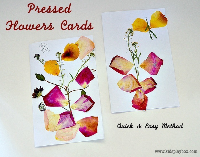 Art Activities for Kids : Flower Pressing Valentine Art