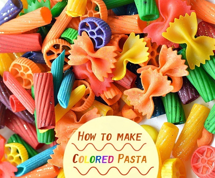 How to dye pasta for art projects