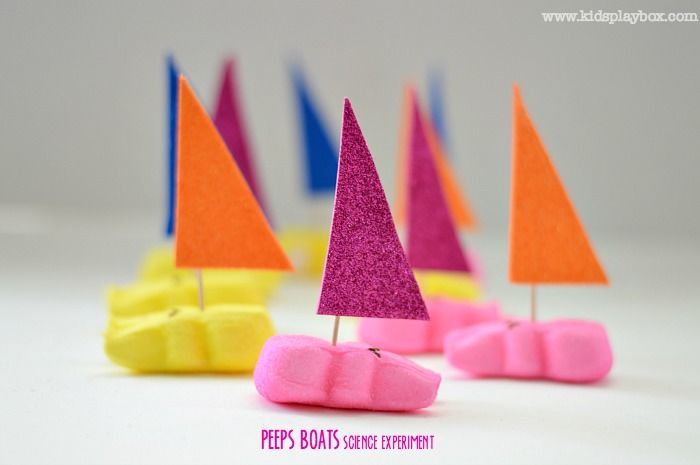 Science for Kids : Easter Science with Peeps Boats