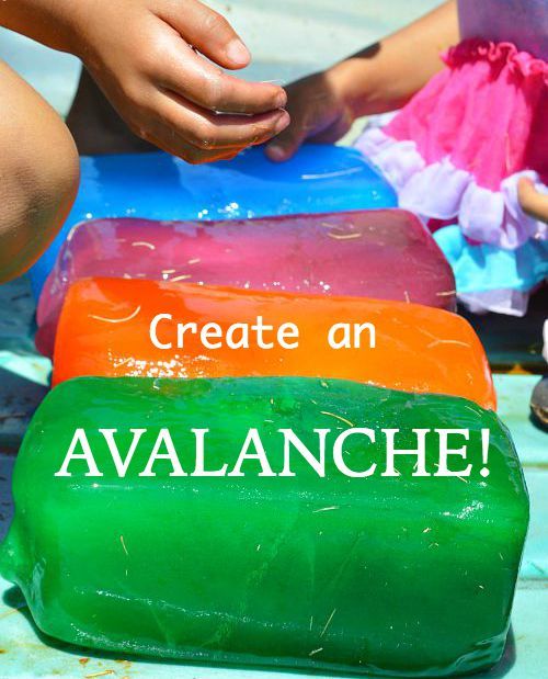 Create an avalanche : Summer activities for kids