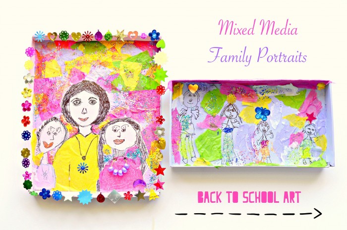 Mixed Media Family Portraits