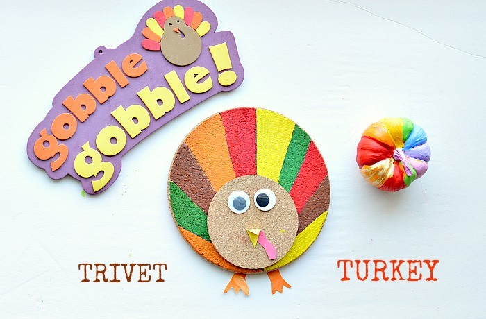 Turkey Crafts for Kids : Trivet Turkey