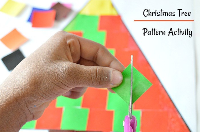 Christmas Activities for kids: Pattern Christmas Tree Craft