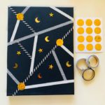 night sky kids activities with canvas and washi tape 5